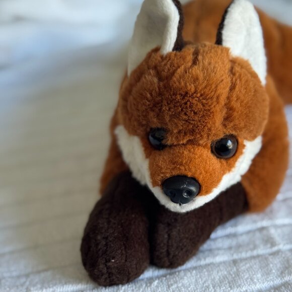 FAO Schwarz Adopt A Pet Red Fox Plush Retired Floppy Woodland Animals HTF 18” - Picture 2 of 8